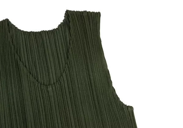 Issey Miyake Vintage Green Pleated Dress