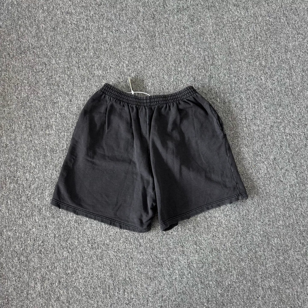 Balenciaga Double B Wheat Ear Embroidered Shorts
