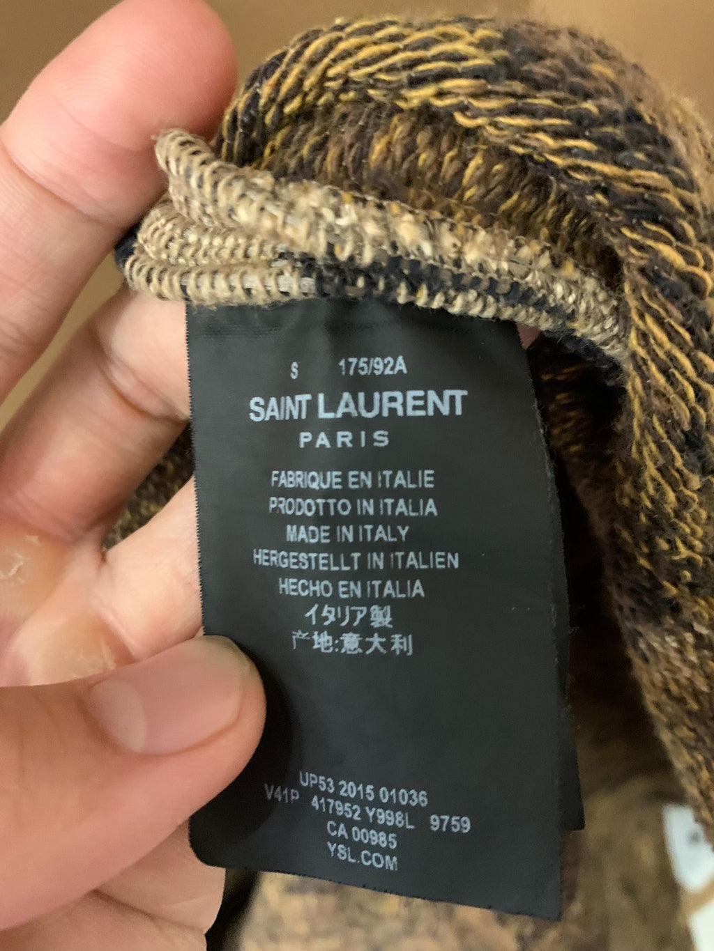 Saint Laurent 16SS Leopard Embroidered Cape