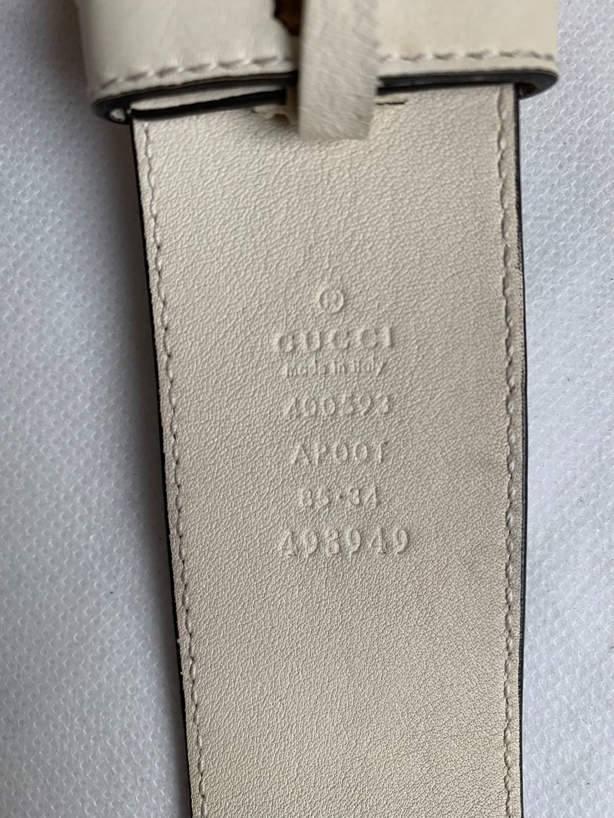 Gucci Off-White Double G Belt