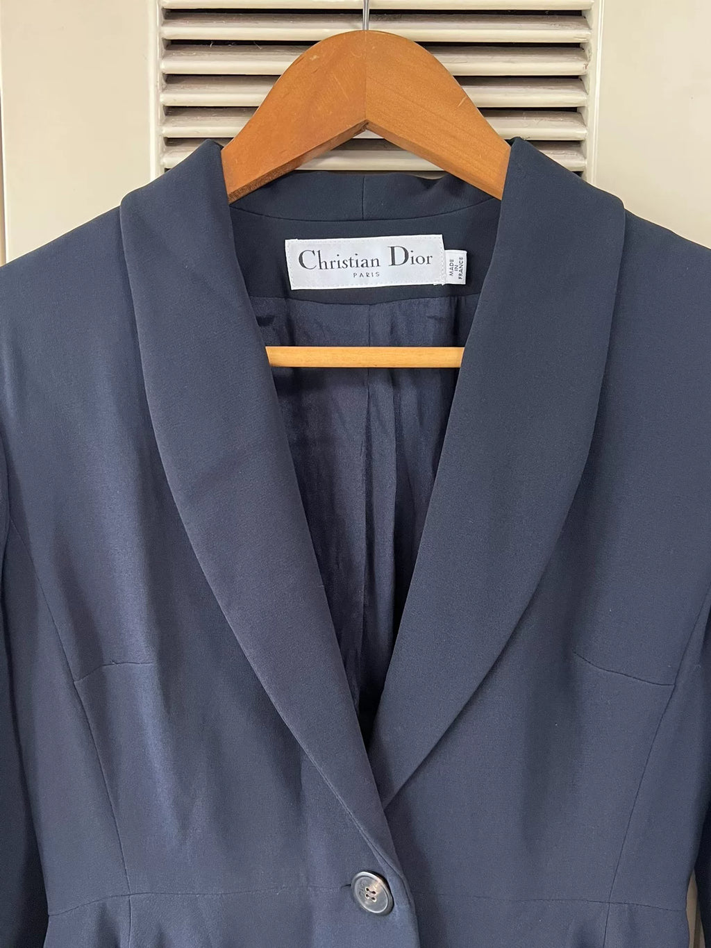 Christian Dior Women's Suit Jacket Navy Blue