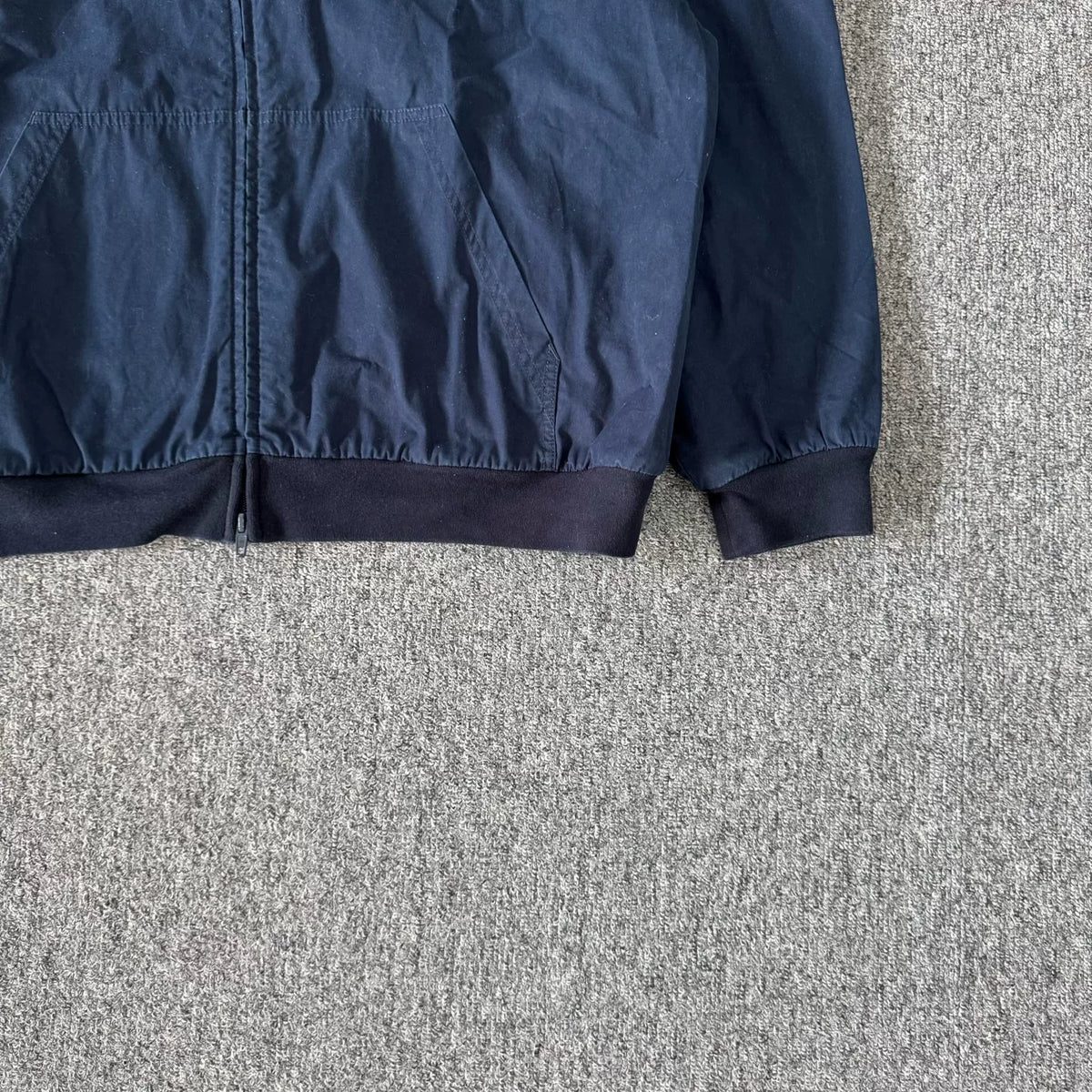 Balenciaga  Navy Washed Hooded Jacket