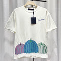 Louis Vuitton Yayoi Kusama Print Logo Polka Dot Cotton White Short Sleeve T-Shirt