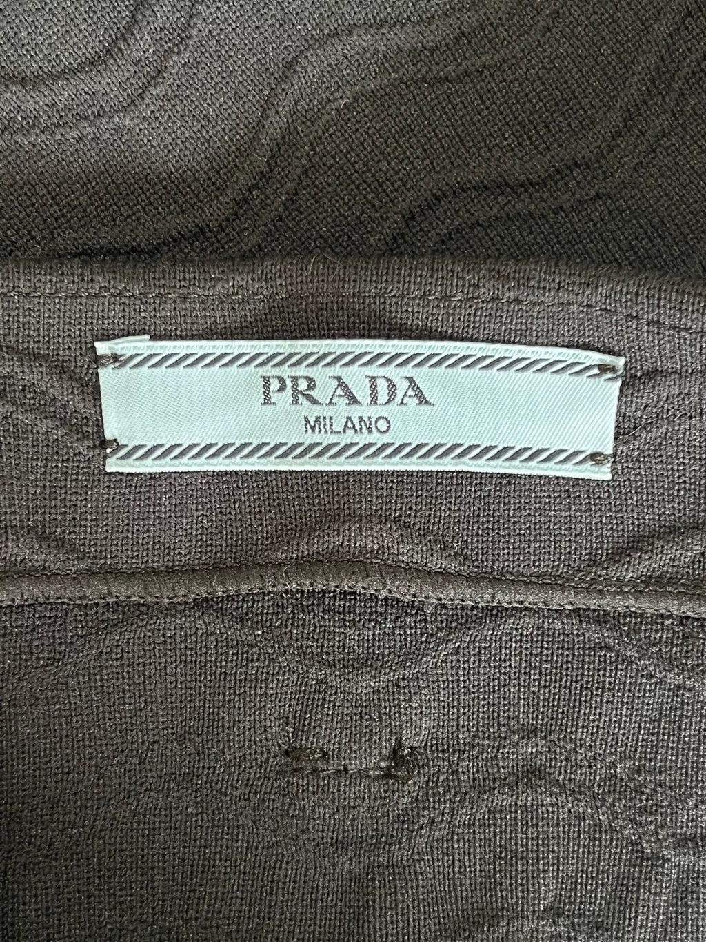 Prada black jacquard shorts