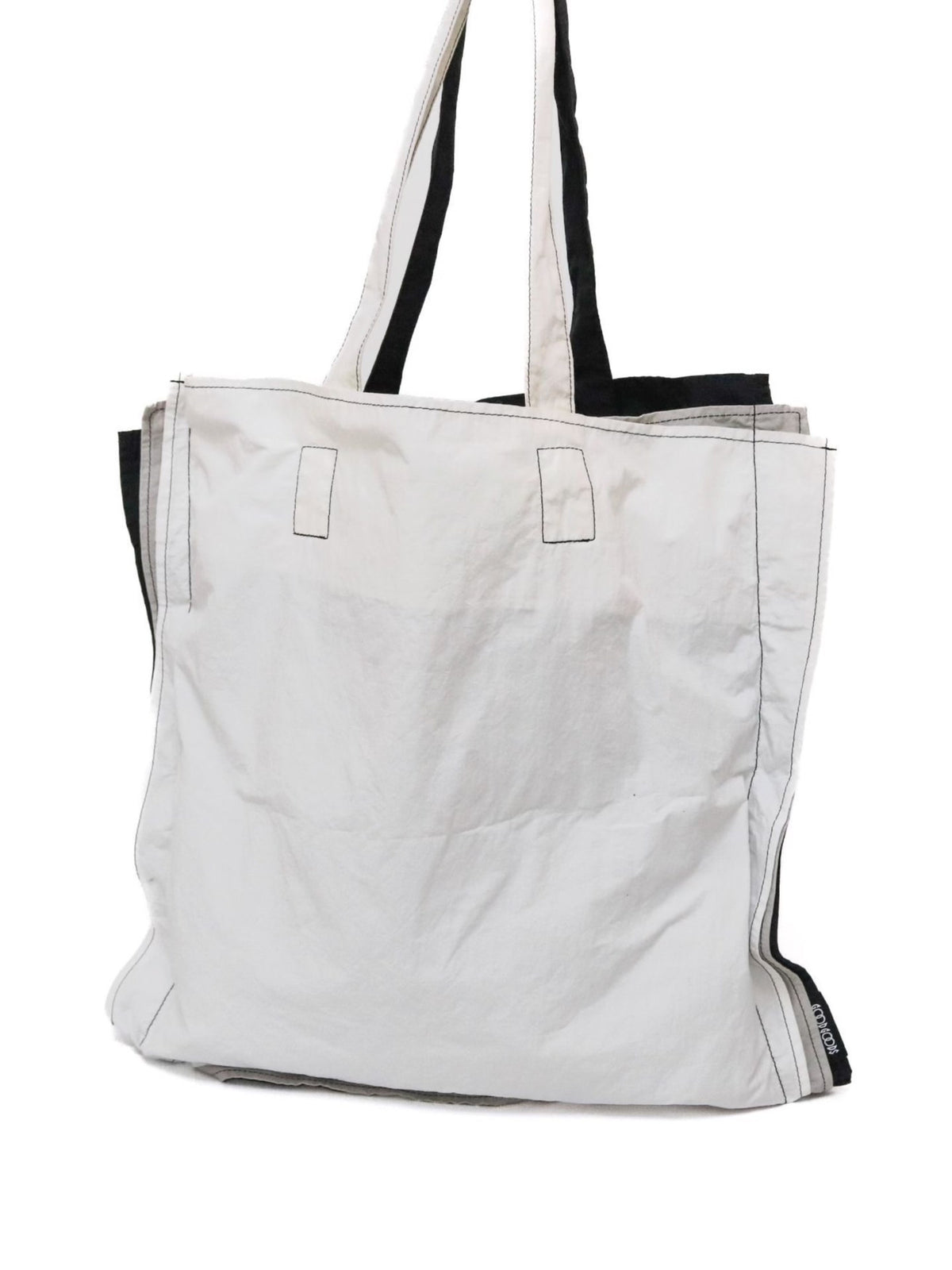 Issey Miyake Overlap Splice Canvas Tote Bag