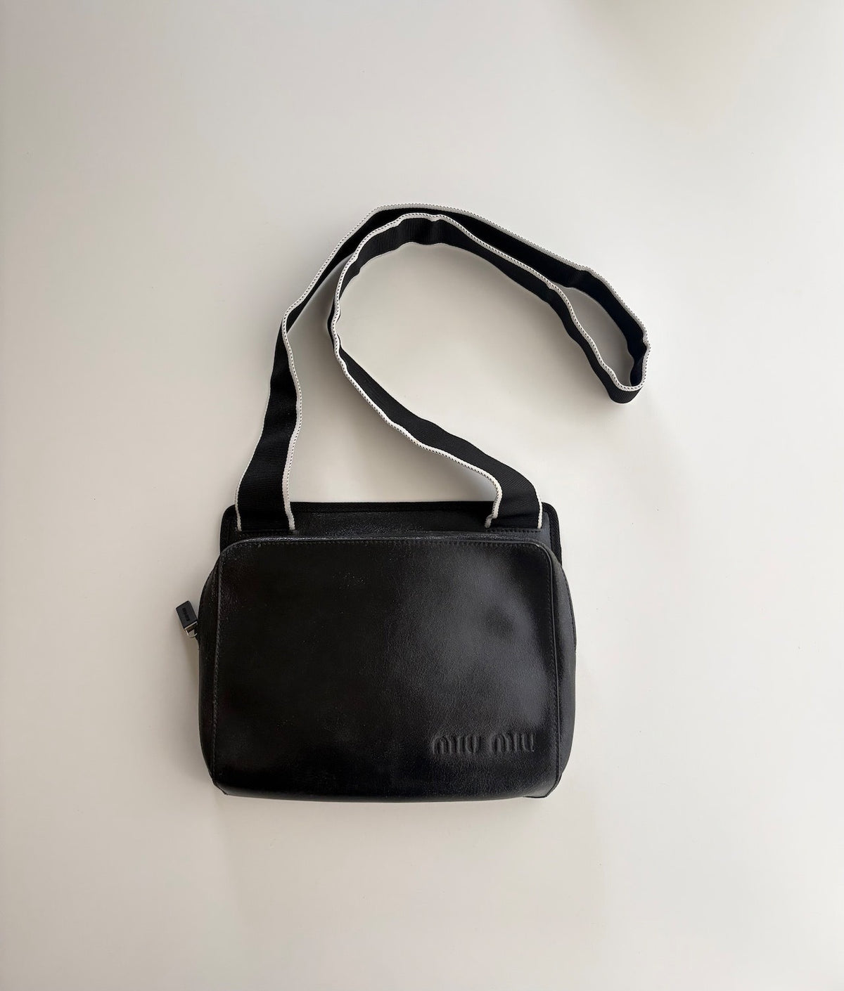 Miu Miu SS99 Black Leather Crossbody Bag