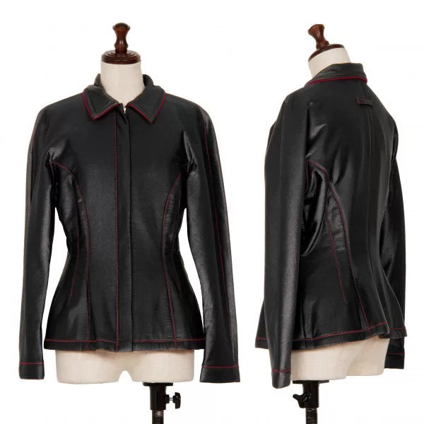 Jean Paul Gaultier Vintage Black Leather Jacket