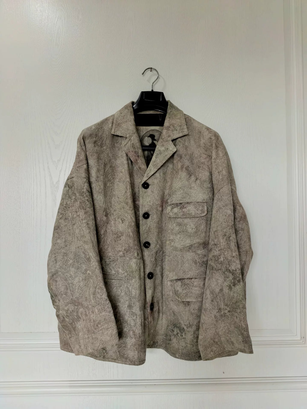 Ziggy Chen 24pf Dirty-Dyed Jacquard Suit Jacket