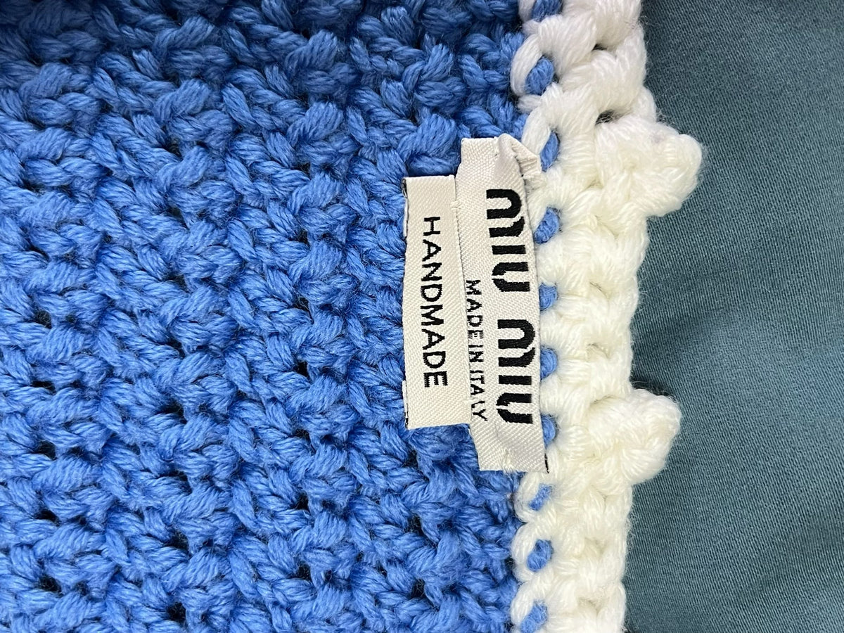 miumiu hand-crocheted short cardigan