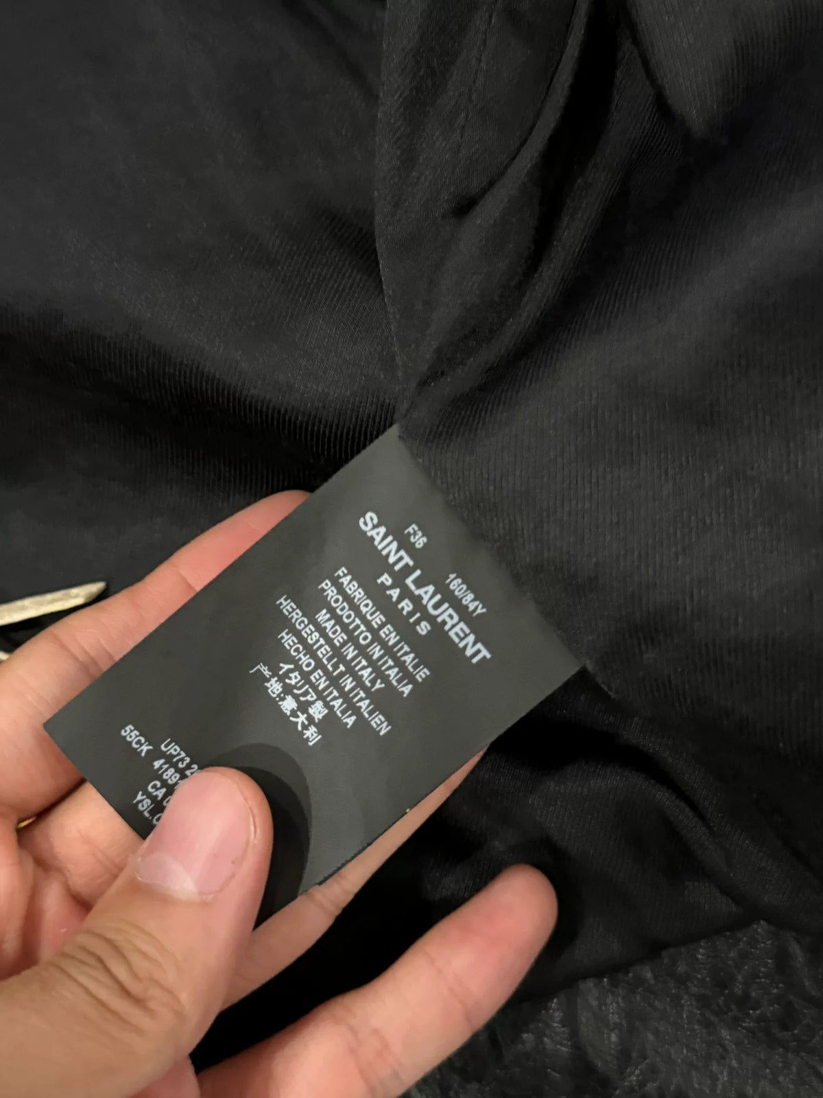 SLP Snake Skin Fringe Leather Jacket