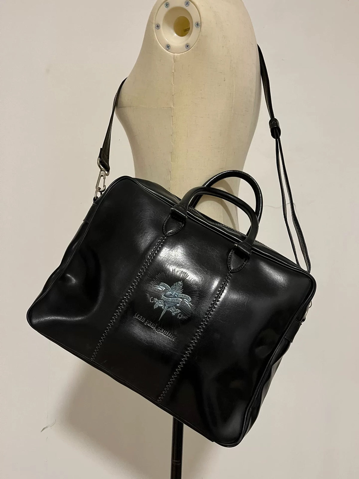 Jean Paul Gaultier Safe Sex Forever Envelope Crossbody Tote Bag