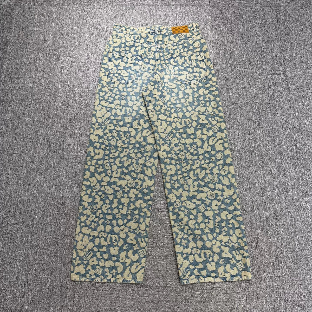 Louis Vuitton x Nigo Full Print Denim Jeans