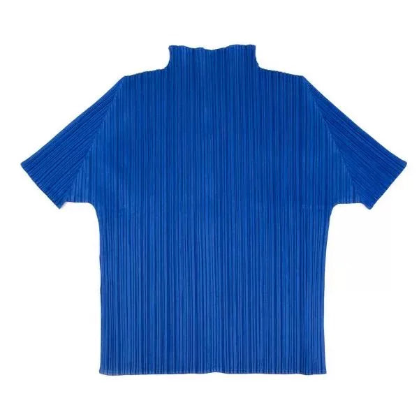 Issey Miyake Vintage Blue Pleated Top