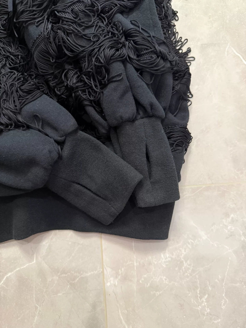 Undercover Hooded Fringe Batwing Hoodie