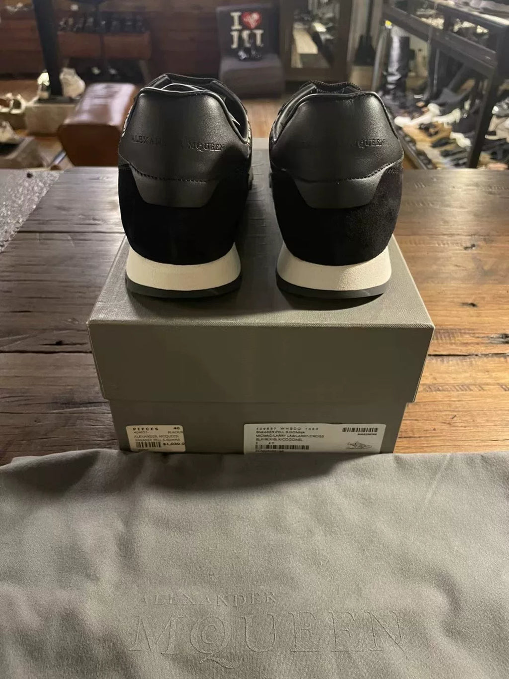 Alexander McQueen SS16 Claw Runner Leather Sneakers