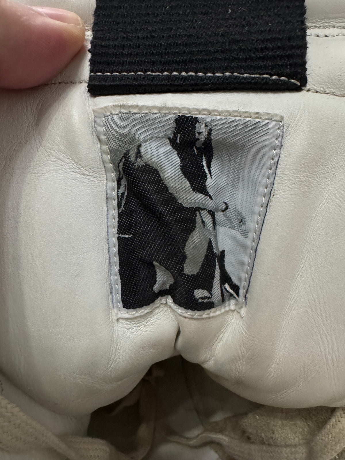 Rick Owens White Inverted-Triangle Sneakers
