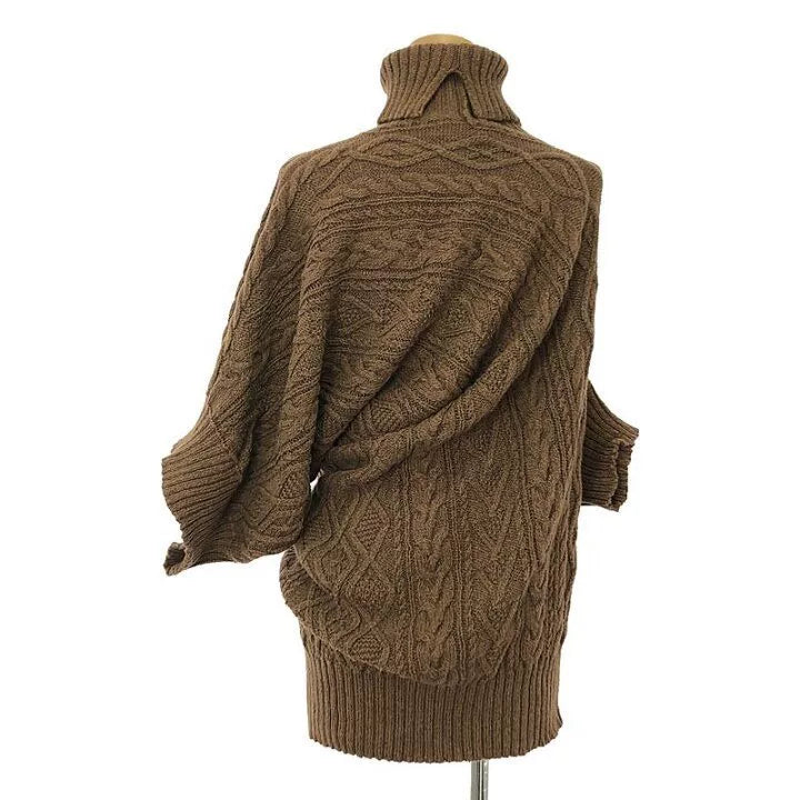 Junya Watanabe Brown Knit Deconstructed Top
