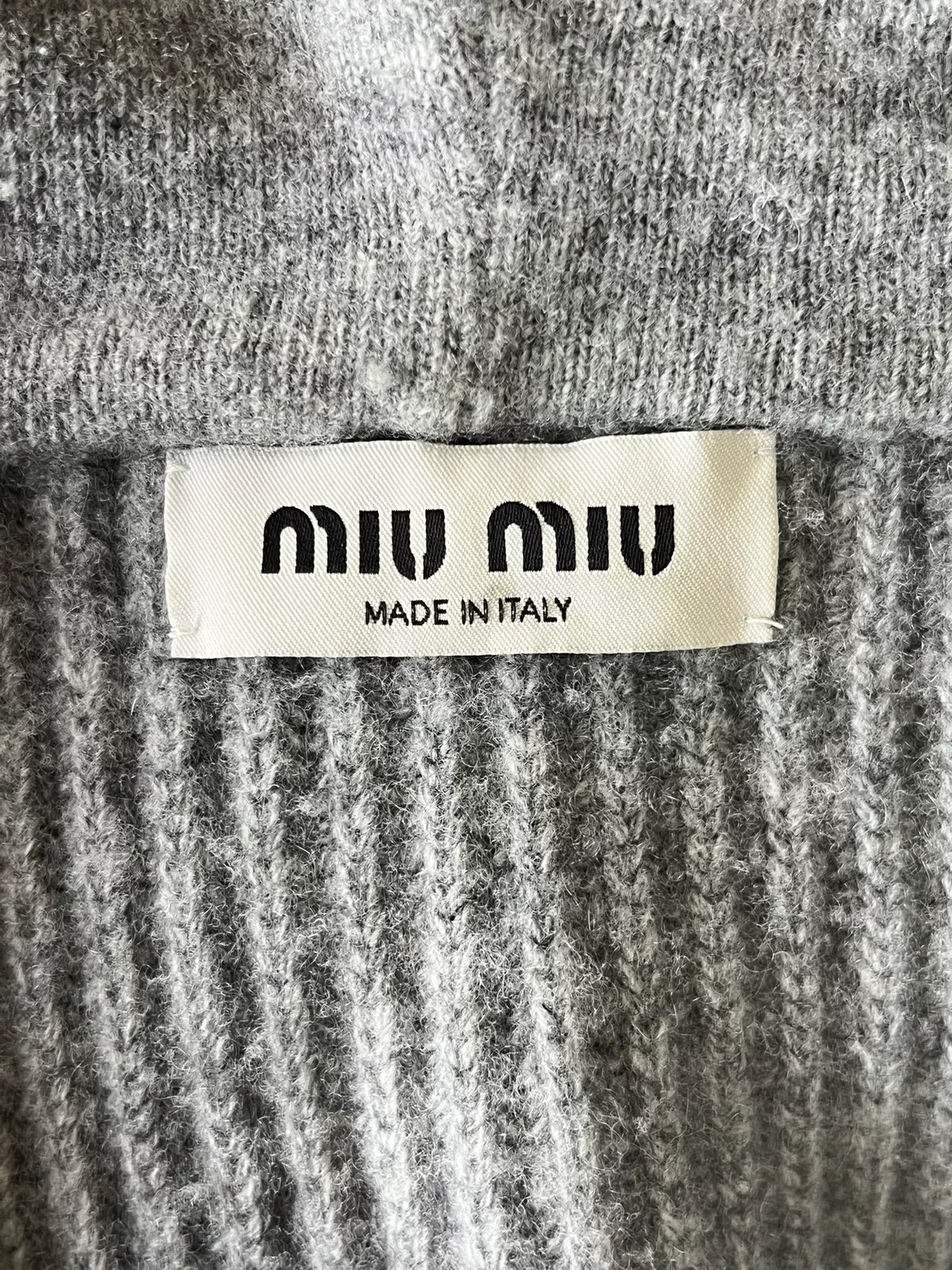 Miu Miu Cashmere Hooded Knit Cardigan