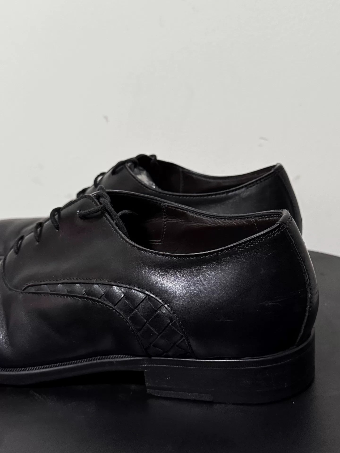 Bottega Veneta By Tomas Maier Leather Woven Derby Shoes