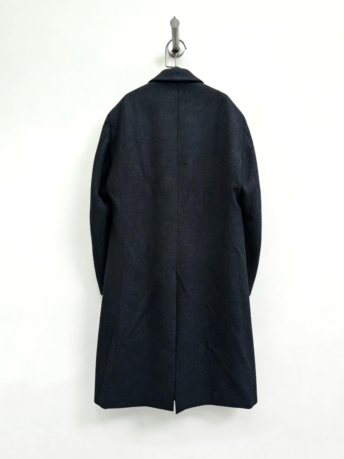 Issey Miyake 90s Peak Lapel Double-Breasted Wool Coat
