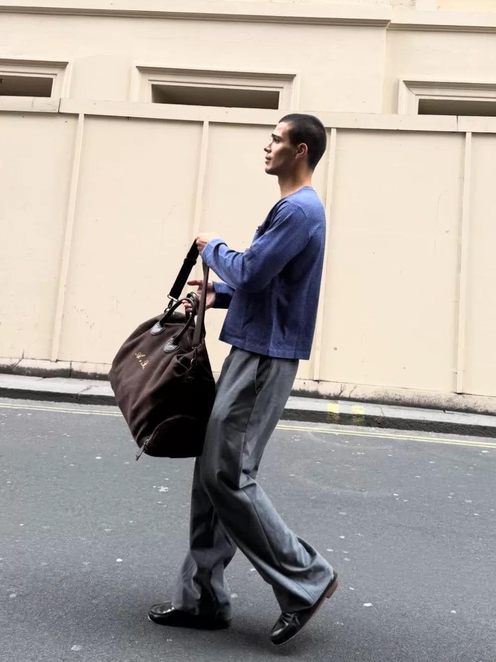 Prada 25 Runway Gray Wool Dress Pants