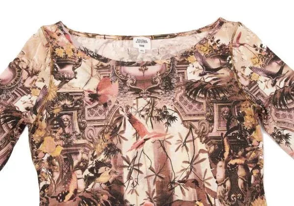 Jean Paul Gaultier Vintage Beige Flamingo Top