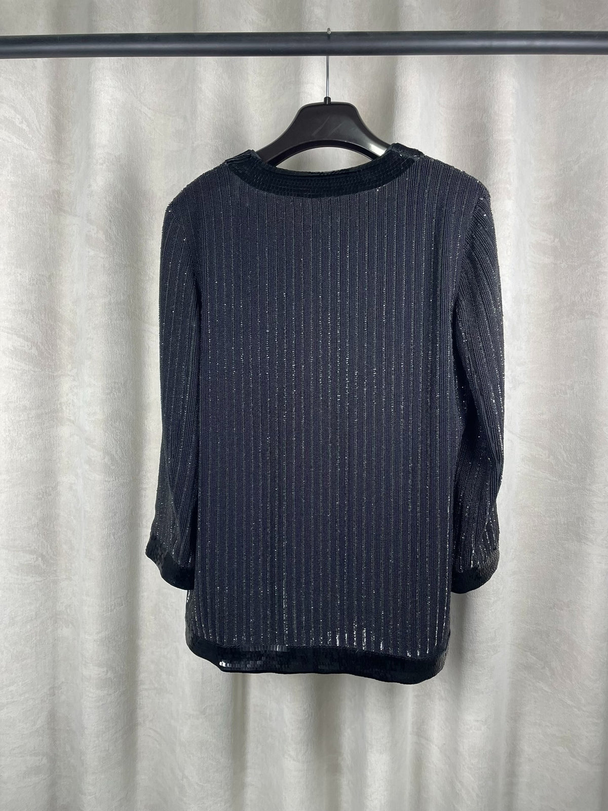 Saint Laurent SLP13 Black Scale Cardigan