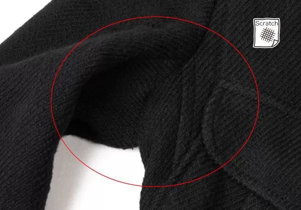 Yohji Yamamoto Black Raw-Edge Jacket