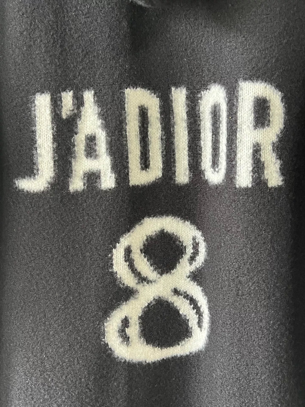 Dior J'ADIOR Figure-8 Hooded Cashmere Knit Sweater