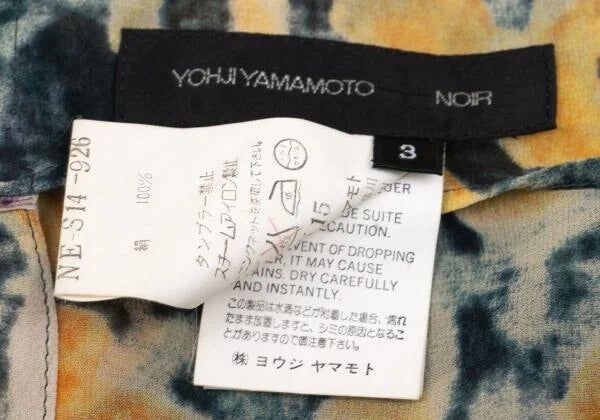 Yohji Yamamoto Floral Silk Wrap Dress