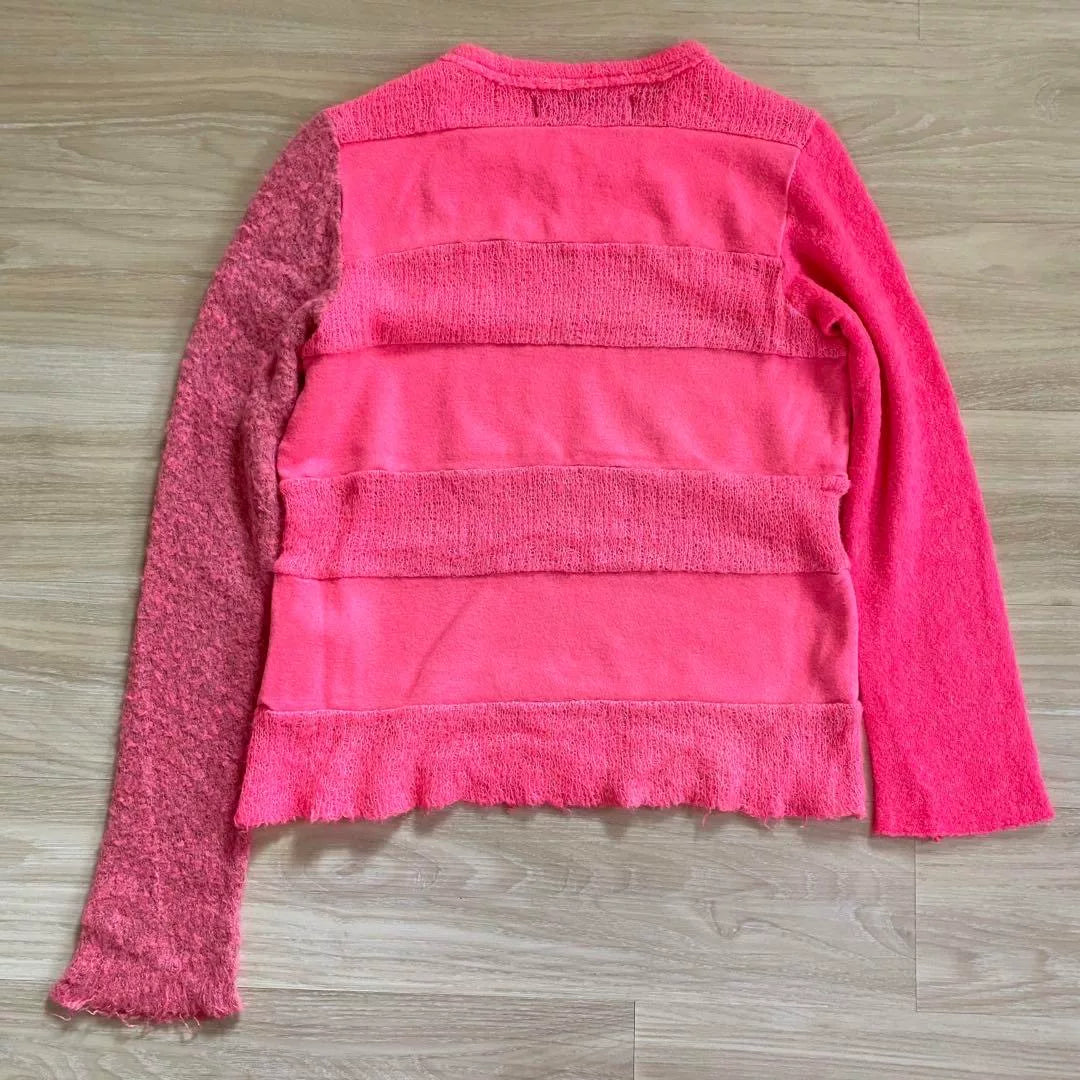 Comme des Garçons knitted mesh patchwork sweater cdg Rei Kawakubo vintage sweater