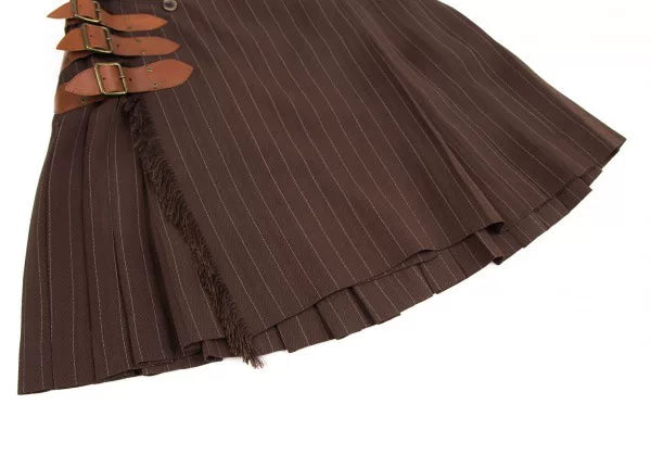 Jean Paul Gaultier Vintage Brown Striped Skirt