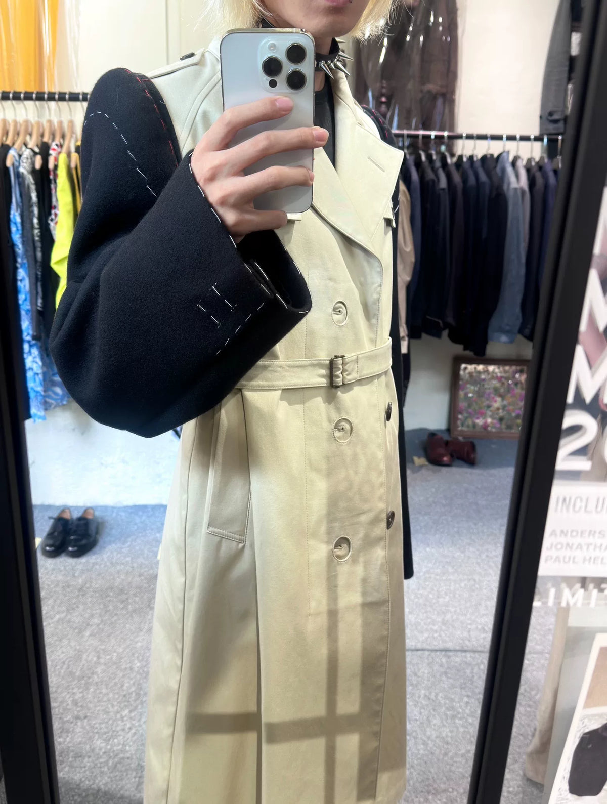 Maison Margiela Deconstructed Panel Wool Coat