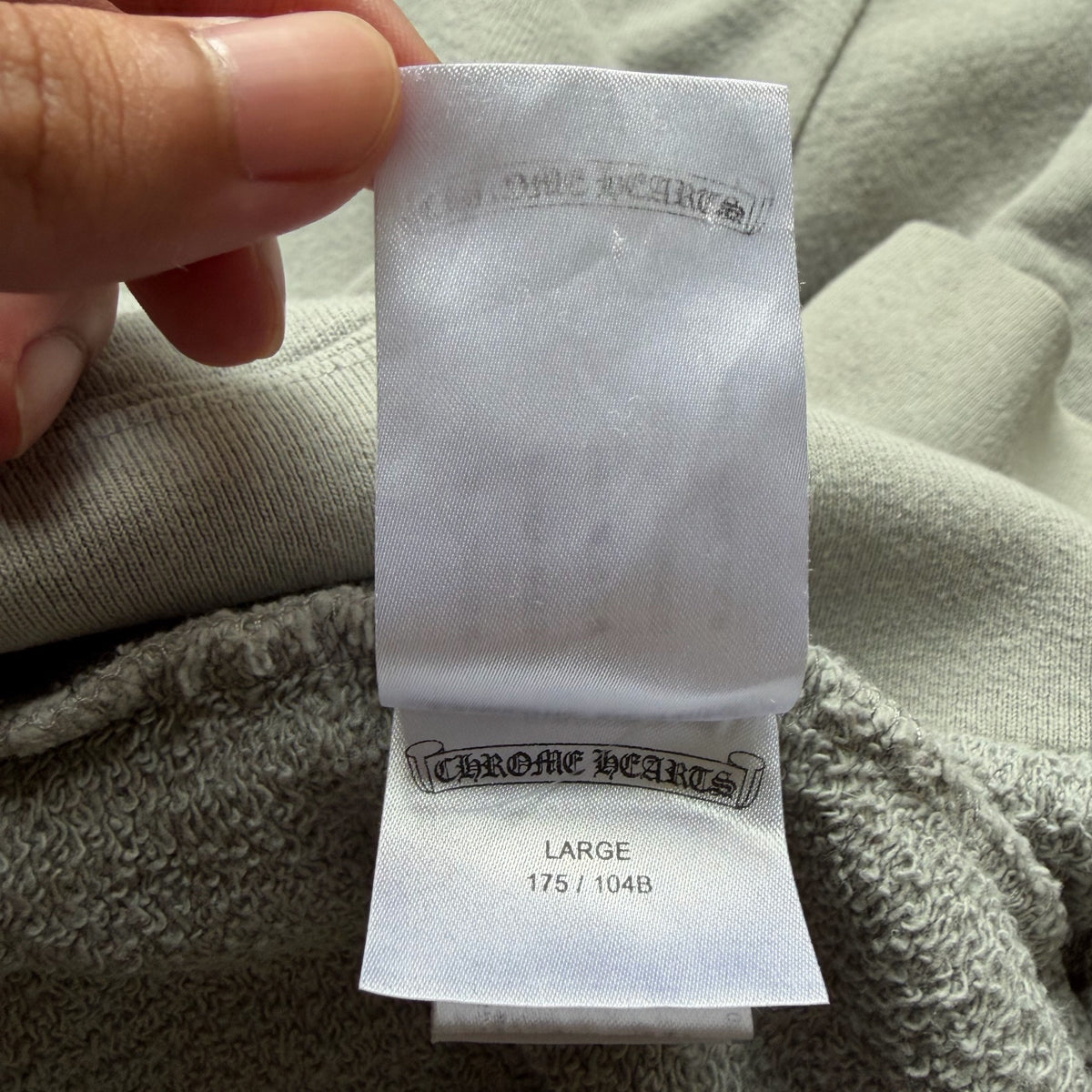 Chrome Hearts MattyBoy Grey Graffiti Hoodie
