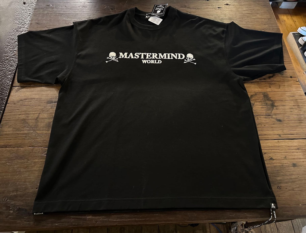 Mastermind World FW25 Black DAYDREAM Hand Write Logo Oversized Cotton Tee