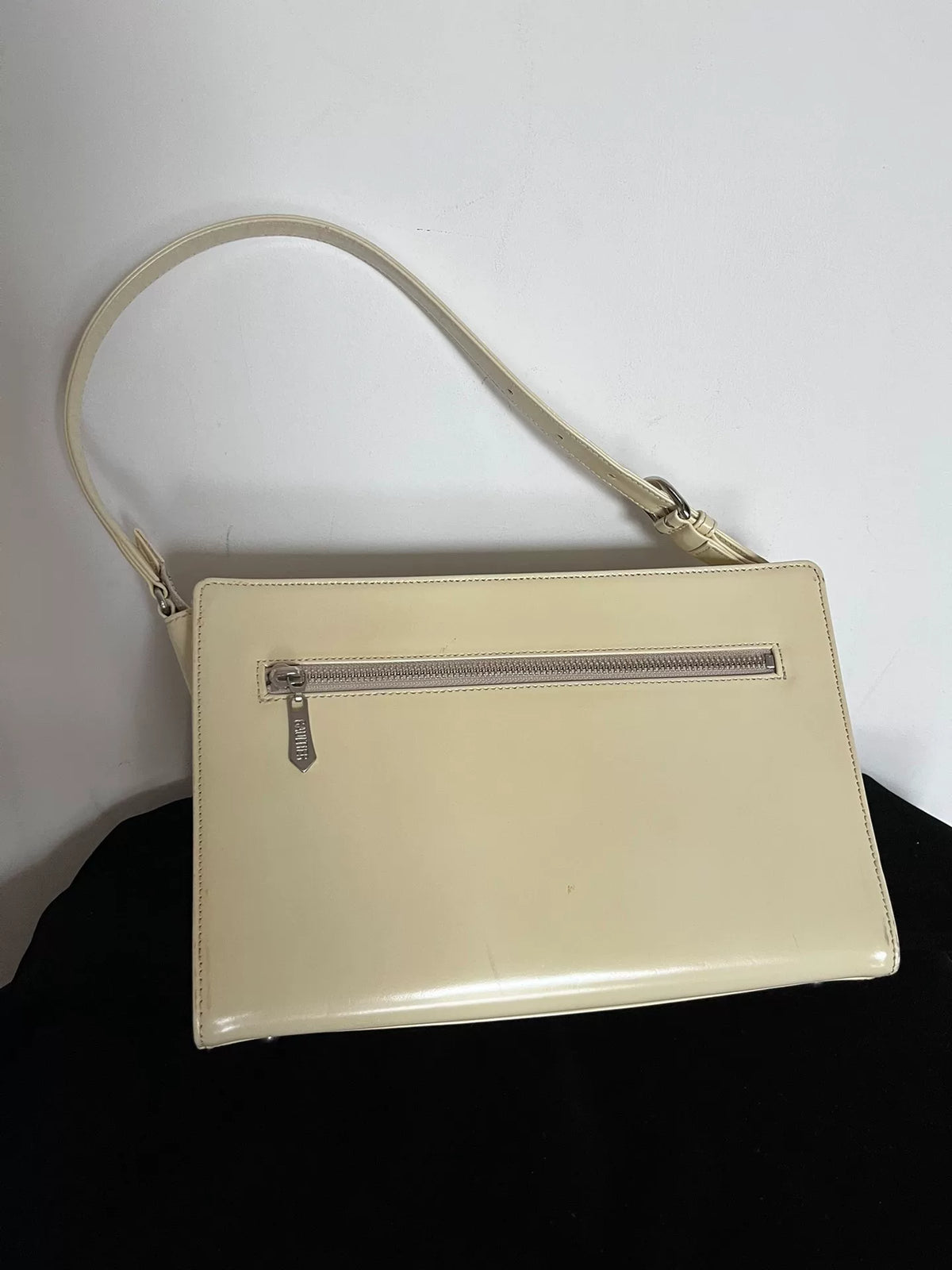 Jean Paul Gaultier Ivory Gun Flower Underarm Bag