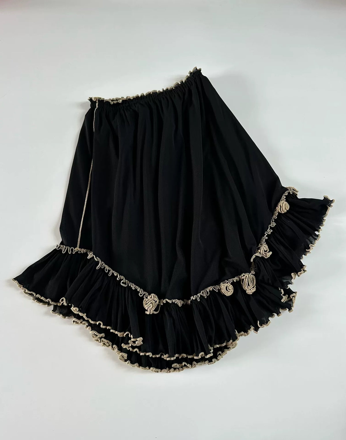 Jean Paul Gaultier Vintage Mesh Vest Midi Skirt