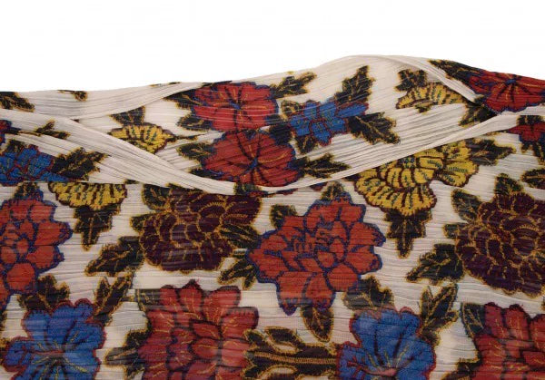 Issey Miyake Vintage Floral Pleated Top