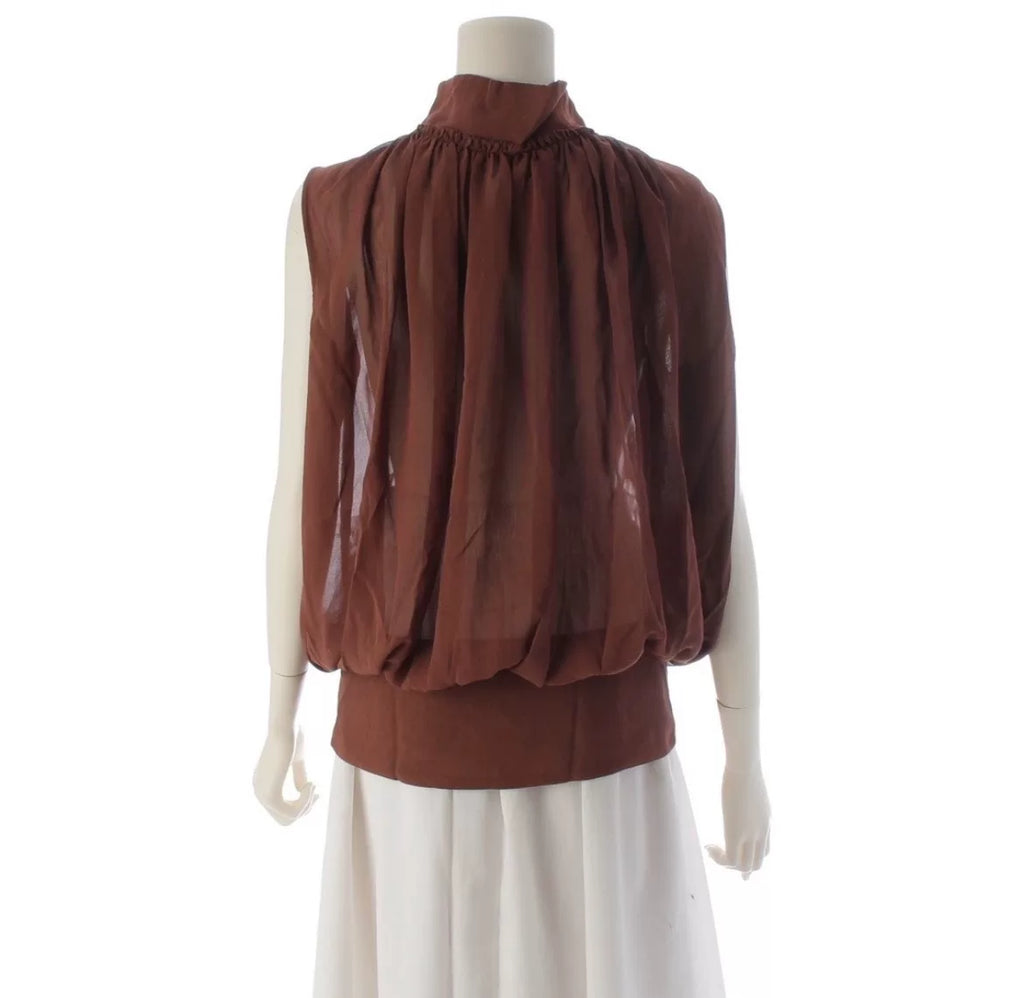 Jean Paul Gaultier Turtleneck Sleeveless Razor-Embellished Shirt