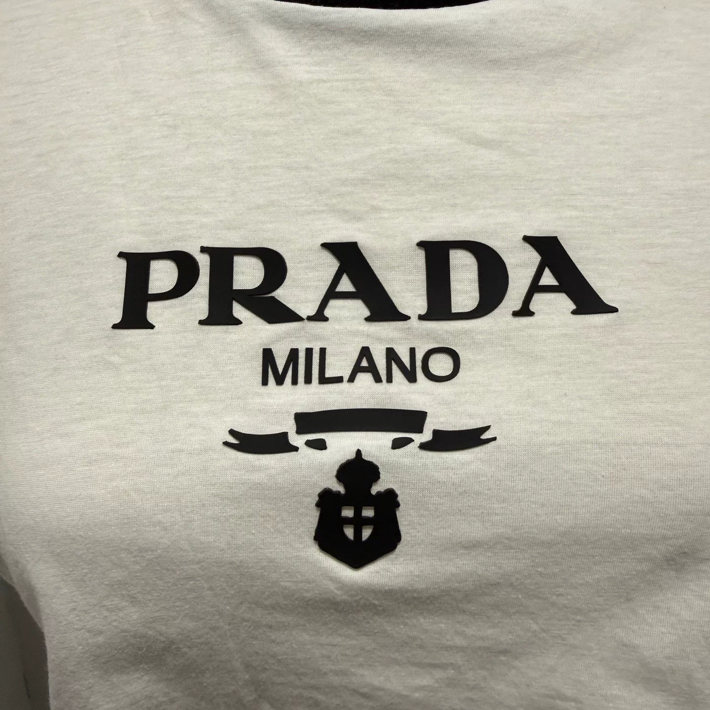 Prada Color-Blocked Print Short Sleeve Shirt