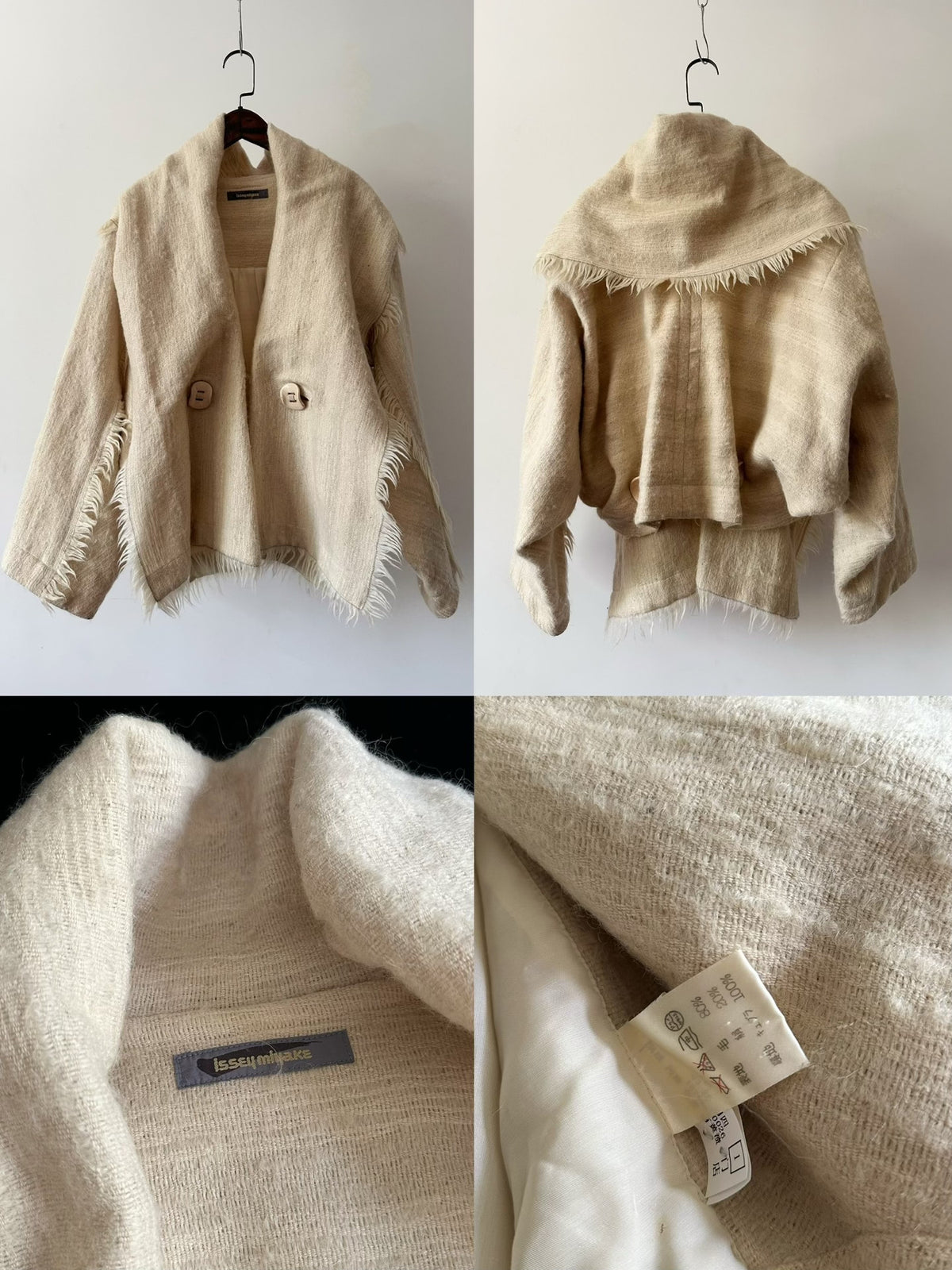 Issey Miyake 1989 Runway Wool Jacket