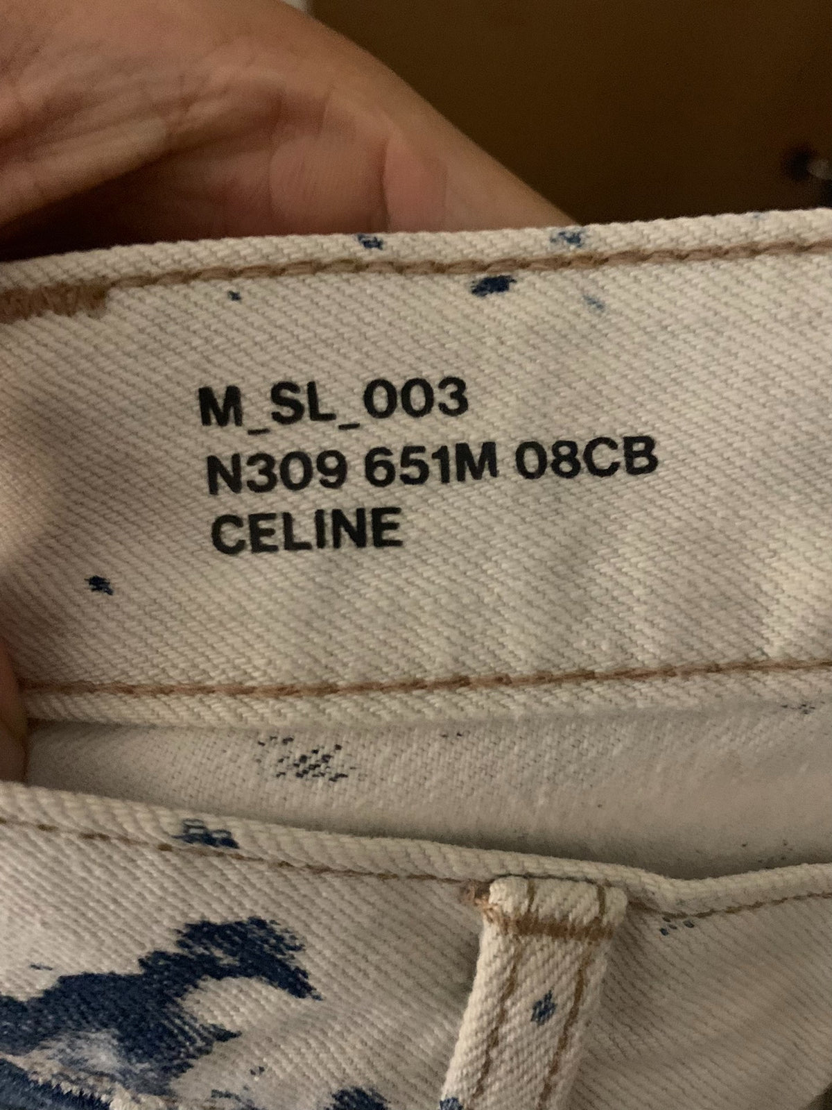 Celine 21SS Dancing Kids Slim Tie-Dye Jeans