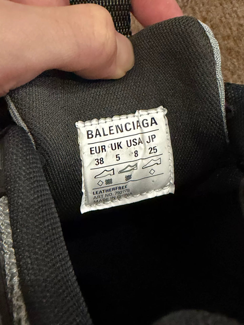 Balenciaga 10XL Black and Pink Sneakers