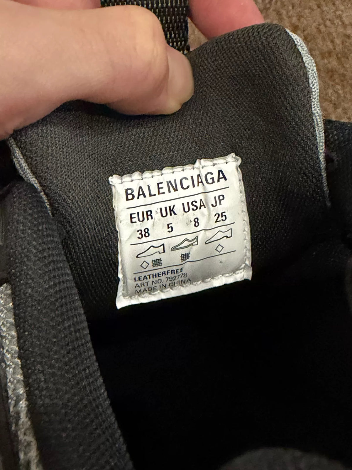 Balenciaga 10XL Black and Pink Sneakers