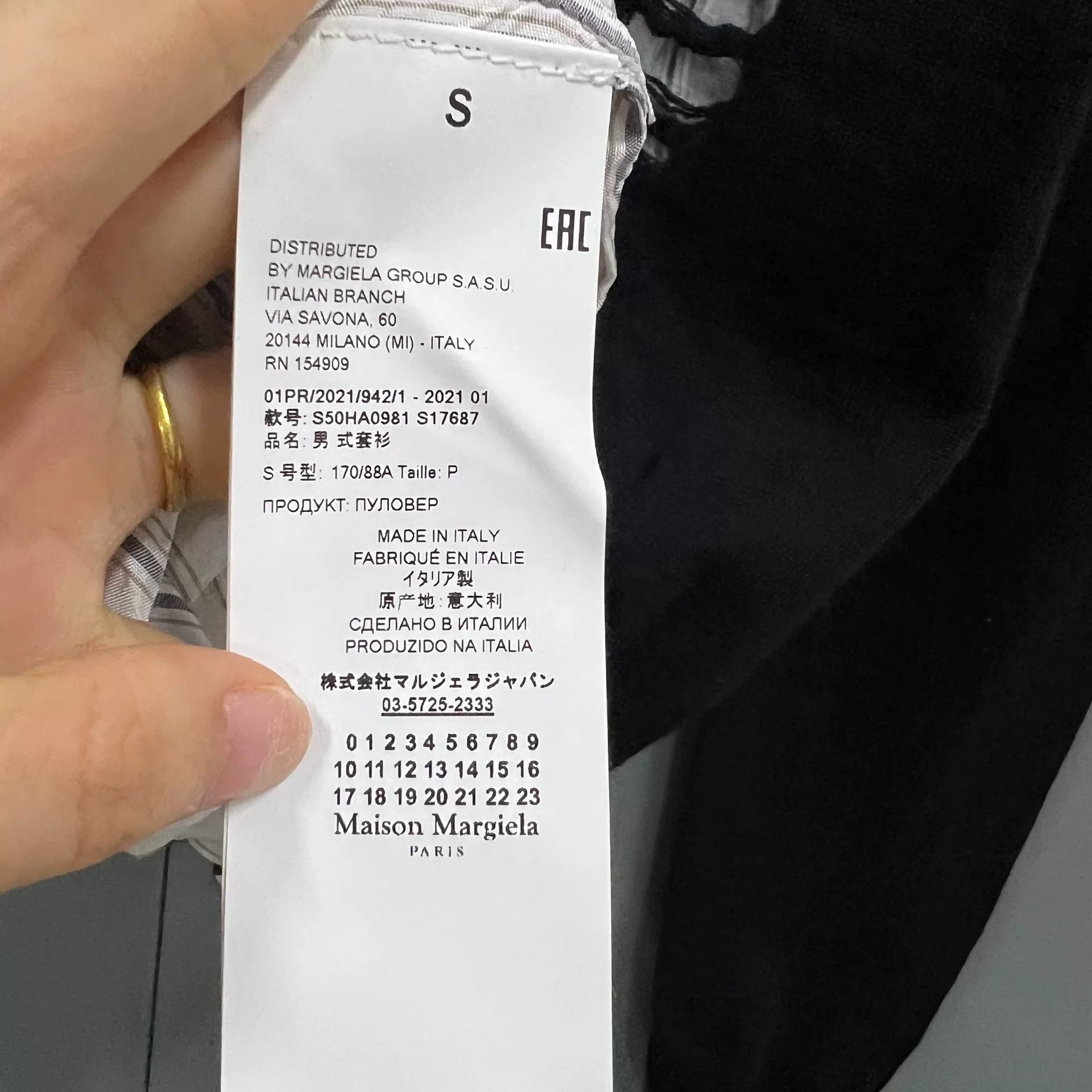 Maison Margiela Distressed Patchwork Knit Sweater