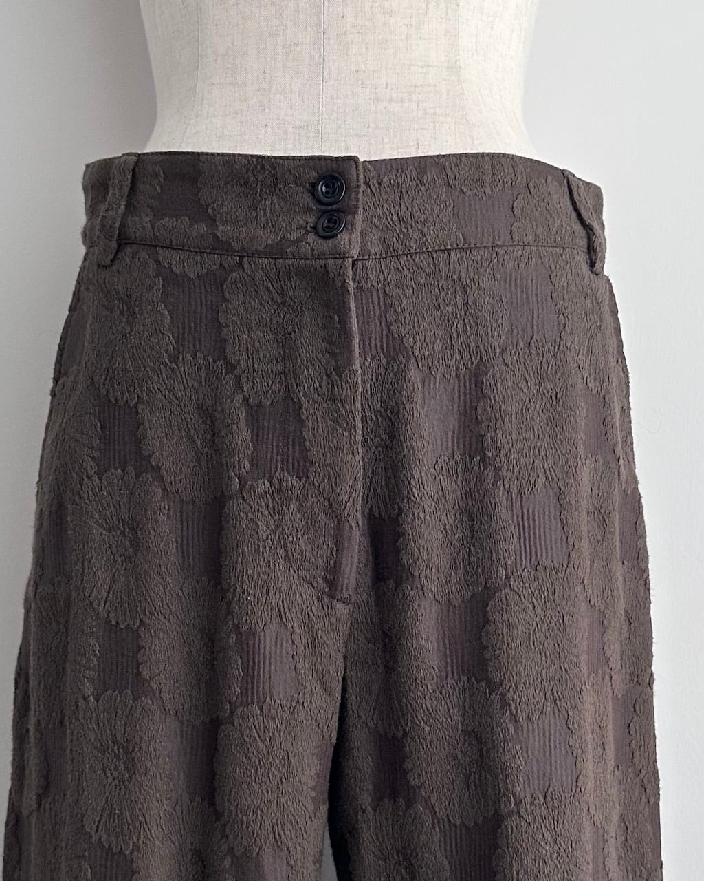 Dries Van Noten Floral Jacquard Wide-Leg Trousers