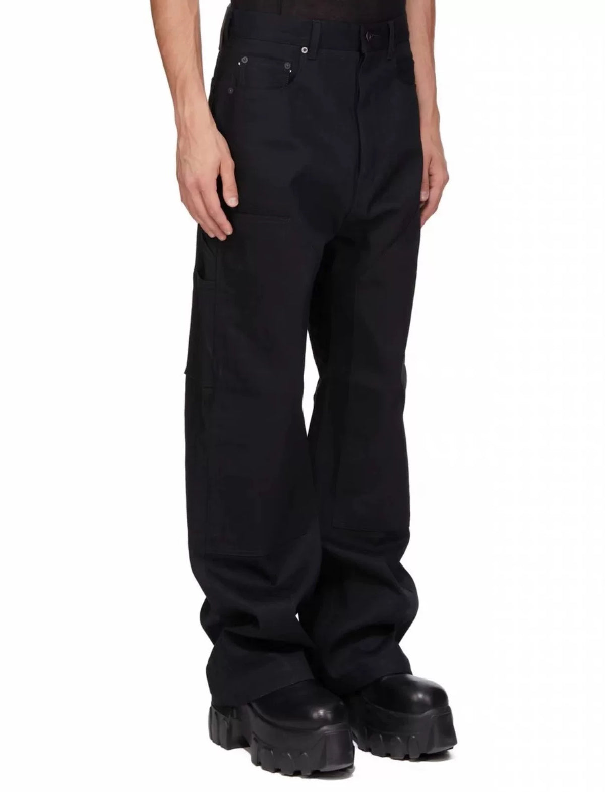 RICK OWENS DRKSHDW 25ss 12oz Double-Knee Pants