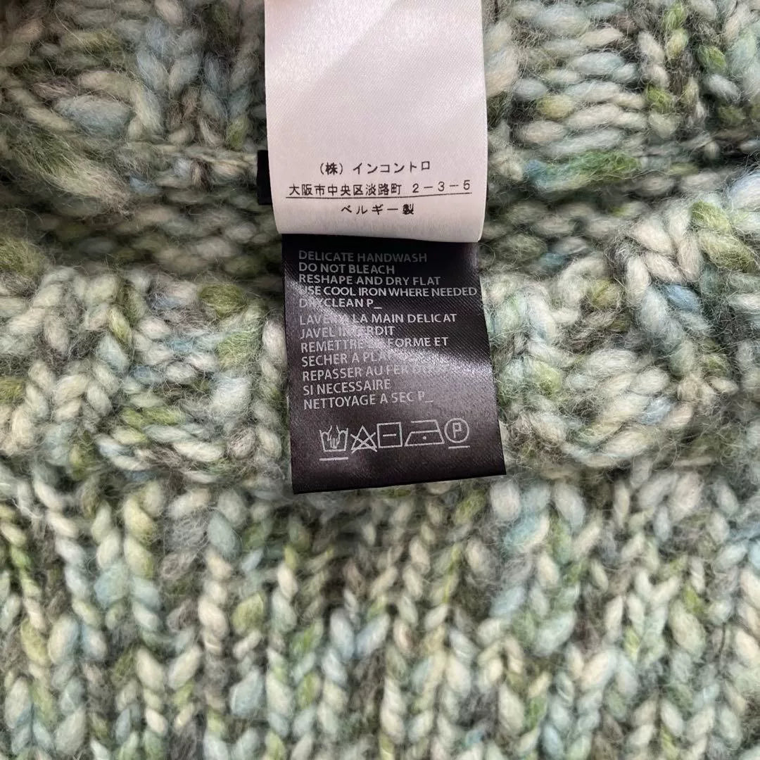 Ann Demeulemeester Crew Neck Multi-Color Knit Sweater
