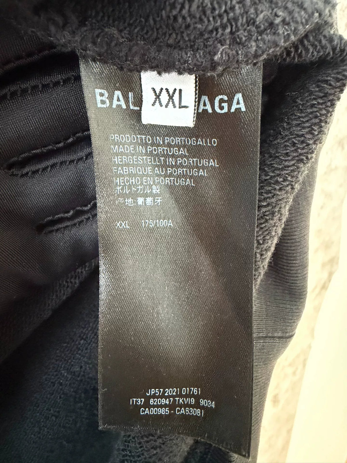 Balenciaga Distressed Embroidered Cola Sweatshirt