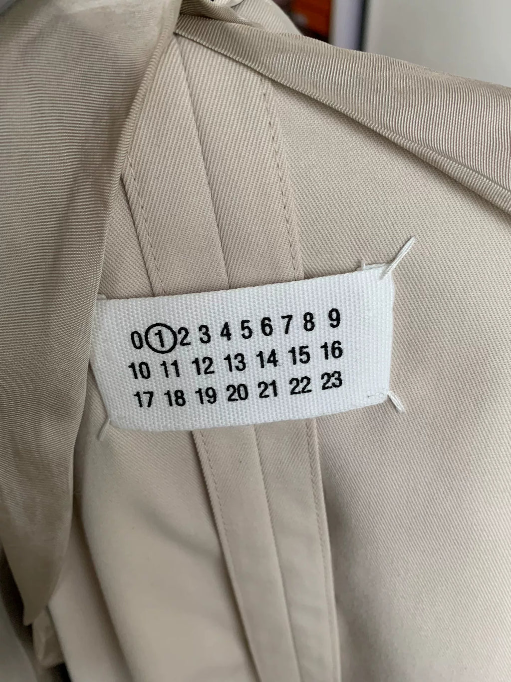 Maison Margiela Beige Double-Breasted Blazer